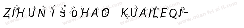 zihun130hao kuaileqi字体转换